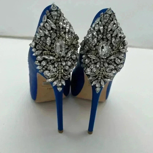 Pre-loved Badgley Mischka Kiara in Royal Blue - Picture 4 of 9